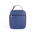 Navy Blue Zippered Lunch Bag with Carry Handle